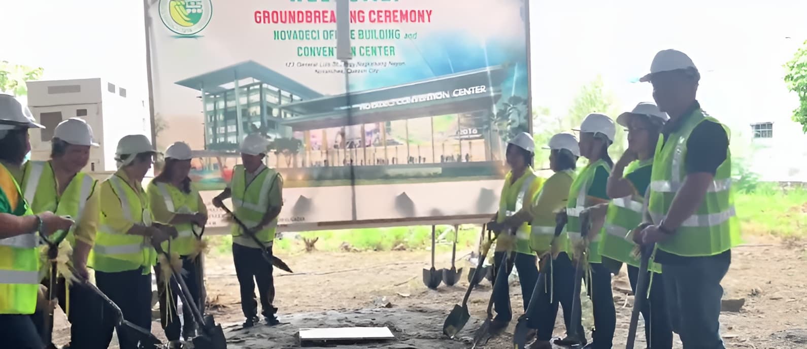 Groundbreaking ceremony for the NOVADECI Office Building and Convention Center